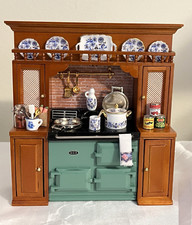 Armário de cozinha em miniatura para casa de bonecas Reutter AGA fogão 1:12 comprar usado  Enviando para Brazil
