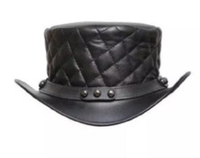 Cappello steampunk pelle usato  Verdellino