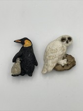2 ÍMÃS DE GELADEIRA CORUJA/PINGUIM BRANCO RESINA SEM MARCA comprar usado  Enviando para Brazil