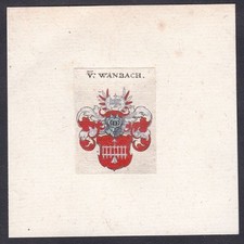 Wambach wanbach wappen gebraucht kaufen  Seubersdorf