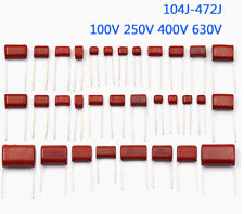 Capacitor CBB22 100V 250V 400V 630V capacitor de filme metálico série completa 104~472J comprar usado  Enviando para Brazil