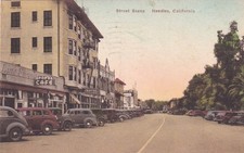 Tarjeta postal Needles California CA Street Scene 1908 a Stockton MO E22 segunda mano  Embacar hacia Mexico