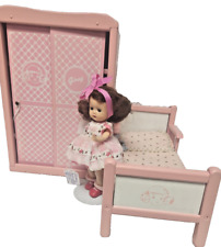 Vogue Vintage 1950's Ginny Furniture 8" Boneca Madeira Rosa Guarda-Roupa, Cama, Roupa de Cama comprar usado  Enviando para Brazil