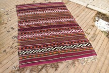 Tapete de tenda oriental turco Kilim 62""x92"" tecido à mão 5'x7' Cicim Kilim 160x235cm comprar usado Tapete de tenda oriental turco Kilim 62""x92"" tecido à mão 5'x7' Cicim Kilim 160x235cm comprar usado  Enviando para Brazil