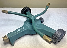 Aspersor de gramado vintage SunMate giratório latão metal 3 bicos e spray superior 2 rodas comprar usado  Enviando para Brazil