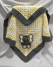 Cobertor de bebê, feito à mão, presente, presente de chuveiro, tema elefante comprar usado  Enviando para Brazil