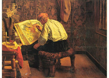 Postcard art the d'occasion  Expédié en Belgium