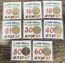 Lucky sixpence birthday for sale  CARNOUSTIE