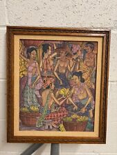 Vintage balinese painting for sale  Los Angeles