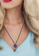 Collier noir 45cm d'occasion  Paris I