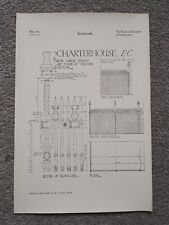 Grelha de ferro para o túmulo de Thomas Sutton, Charterhouse Londres - Estampa antiga - 1928 comprar usado  Enviando para Brazil