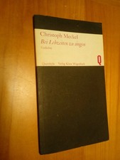 Christoph meckel lebzeiten gebraucht kaufen  Berlin