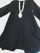 Waffle dress black for sale  MANCHESTER