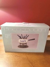 Conjunto de fondue de porcelana esmaltada Pfaltzgraff YORKTOWNE na caixa (B022)  comprar usado  Enviando para Brazil