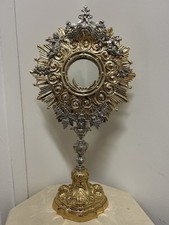 Ostensorio dorato argentato usato  San Cesario di Lecce