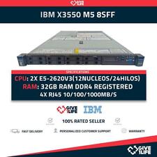 Usado, Servidor Rack IBM X3550 M5 8SFF 2xE5-2620V3 + 32GB DDR4 + M5210 + 2PSU 5463-AC1 comprar usado  Enviando para Brazil