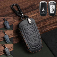 Capa de couro chaveiro de carro para Ford F-150 F-250 Fusion Explorer Mustang Edge comprar usado  Enviando para Brazil
