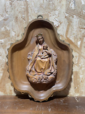 Madonna altorilievo legno usato  Roma