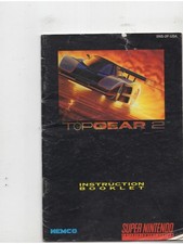 Top Gear 2 SNES Super Nintendo manual apenas autêntico comprar usado  Enviando para Brazil