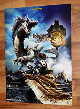 Pôster promocional Monster Hunter Tri 3 Rune Factory Frontier 56x40cm Nintendo 3DS Wii comprar usado  Enviando para Brazil