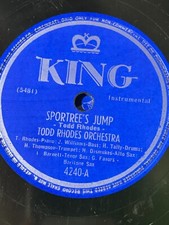 Todd Rhodes Orchestra Sportree's Jump / Blues for Red Boy - King 78RPM segunda mano  Embacar hacia Mexico