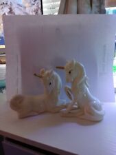 Pair porcelain unicorns for sale  Chisholm