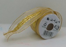 Christmas gold ribbon for sale  LEEDS