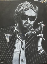 Peinture serge gainsbourg d'occasion  Hyères