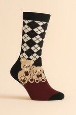 Chaussettes fun teddy d'occasion  Saint-Gratien