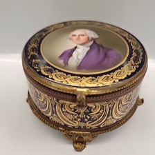 George Washington retrato em caixa de vaidade checoslovaca vintage do século XX, usado comprar usado George Washington retrato em caixa de vaidade checoslovaca vintage do século XX, usado comprar usado  Enviando para Brazil