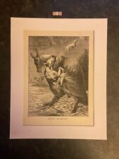 Antique art print for sale  WALSALL
