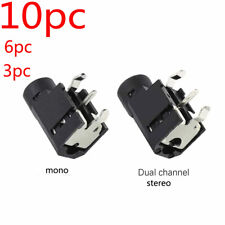 Conector de áudio 3 pinos soquete fone de ouvido estéreo mono canal duplo PJ-314A 3,5mm comprar usado  Enviando para Brazil