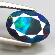 Opala preta sólida 1,60 cts_Marvelous Opal Collection_100% natural flash superior comprar usado  Enviando para Brazil