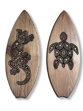 Rustic turtle surfboard for sale  POOLE