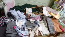 Fabric scraps value for sale  LEIGH