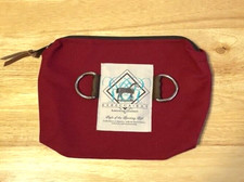 Bolsa cosmética Rebecca Ray lona cavalo equestre anel D ~vermelho bordô~ NOVA comprar usado  Enviando para Brazil