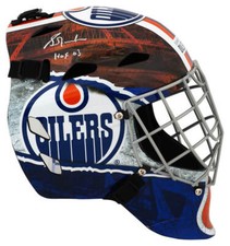 Máscara de goleiro de hóquei de rua assinada por Grant Fuhr Oilers Franklin Rep com HOF - (CERTIFICADO DE AUTENTICIDADE SS) comprar usado  Enviando para Brazil