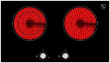 Cooktop elétrico K&H RECONDICIONADO 2 queimadores 24" cerâmica radiante 240V HCC-3402K, usado comprar usado  Enviando para Brazil