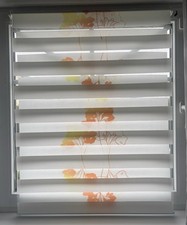 Doppelrollo klemmfix blumenmot gebraucht kaufen  Marlow