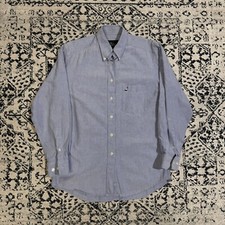 Vintage Peak Performance Unisex pudrowa niebieska bawełniana koszula zapinana na guziki rozmiar S regula na sprzedaż  PL