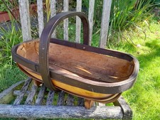 Vintage wooden trug for sale  NEATH