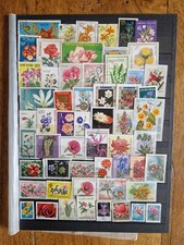 Timbres fleurs d'occasion  Brax