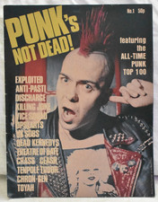 PUNK'S NOT DEAD -MAGAZINE NO 1 - EXPLOITED / CRASS /UK SUBS - OUT OF PRINT, usado comprar usado  Enviando para Brazil
