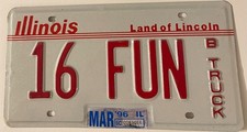 Fun vanity license for sale  Brandon