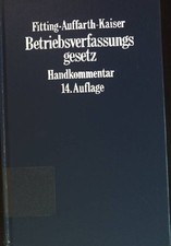 Betriebsverfassungsgesetz hand gebraucht kaufen  Koblenz