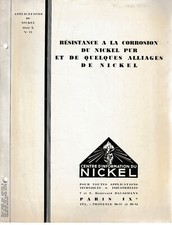 Résistance corrosion nickel d'occasion  Thann
