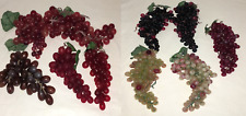 Uvas artificiais artificiais 9 cachos de frutas decorativas (tamanho mini e regular) comprar usado  Enviando para Brazil
