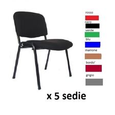Set sedia nero usato  Villamagna