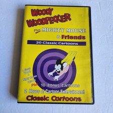Woody WoodPecker Plus Mighty Mouse And Friends 20 Classic Cartoons Dvd  comprar usado  Enviando para Brazil