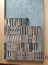 Wooden letterpress printing for sale  LONDON